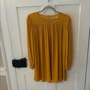 Mustard Yellow Long Sleeve Dress